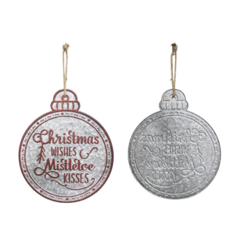 Image de DECOR - GALVANIZED CHRISTMAS ORNAMENT 