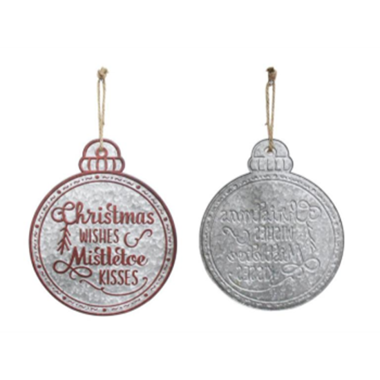 Image sur DECOR - GALVANIZED CHRISTMAS ORNAMENT 