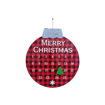 Image de DECOR - ORNAMENT SHAPED METAL ADVENT CALENDAR