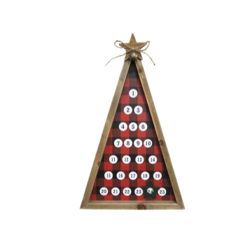 Image de DECOR - CHRISTMAS TREE BUFFALO PLAID ADVENT CALENDAR