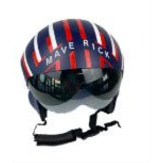 Picture of FIGHTER PILOT HELMET - MAVERICK - BLACK