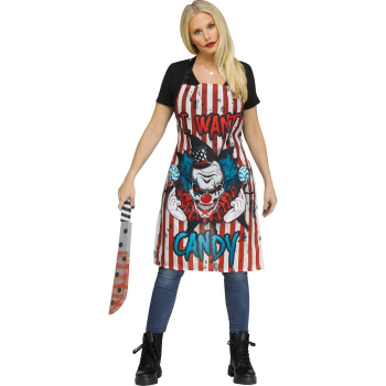 Image de CLOWN I WANT CANDY HORROR APRON