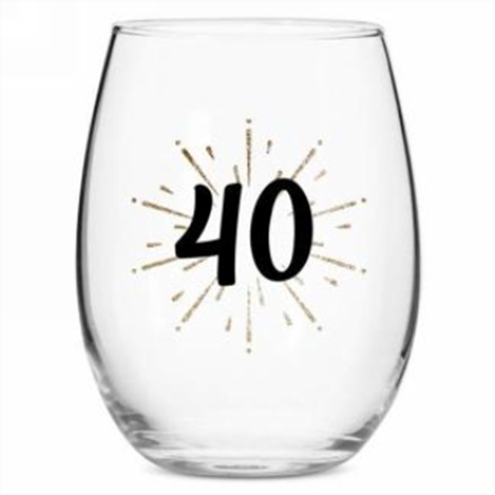 Image sur 40 STEMLESS WINE GLASS