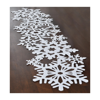Picture of DECOR - SNOWY DIE-CUT TABLE RUNNER