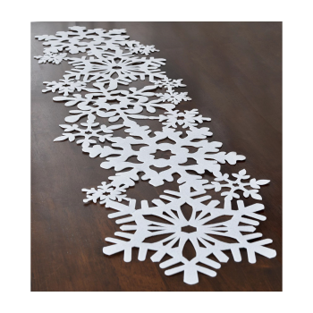 Image de DECOR - SNOWY DIE-CUT TABLE RUNNER