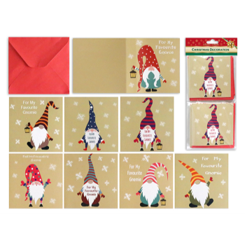 Image de DECOR - MINI CHRISTMAS GNOME CARDS