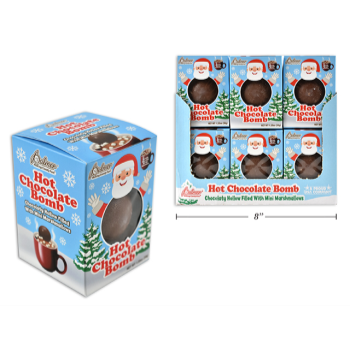 Image de CANDY - HOT CHOCOLATY BOMB - MINI MARSHAMALLOWS FILLED HOLLOW CHOCOLATY