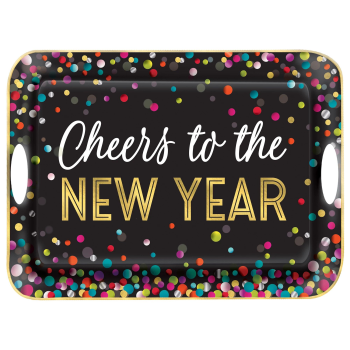Image de TABLEWARE - CHEERS TO THE NEW YEAR MELAMINE TRAY