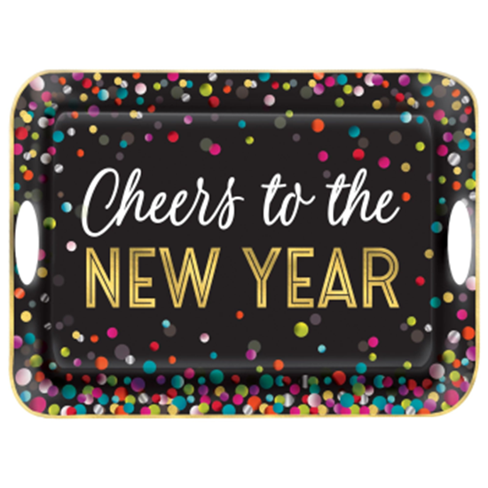 Image sur TABLEWARE - CHEERS TO THE NEW YEAR MELAMINE TRAY
