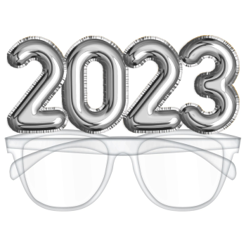 Image de 2023 SILVER BALLOON NUMBER GLASSES