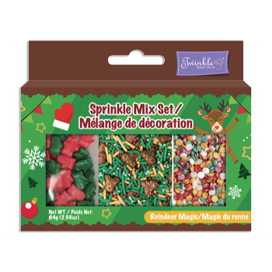 Picture of CANDY - CHRISTMAS SPRINKLE MIX SET - REINDEER MAGIC