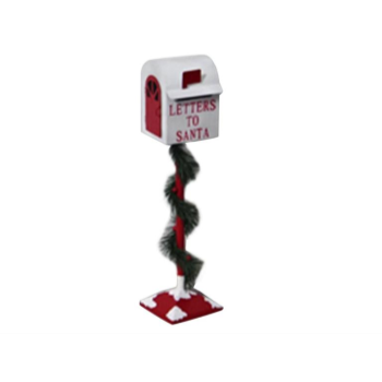 Picture of DECOR - LETTER TO SANTA METAL MAIL BOX