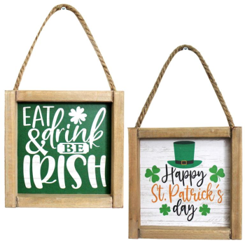 Picture of DECOR - ST PAT'S MDF SQUARE PLAQUE