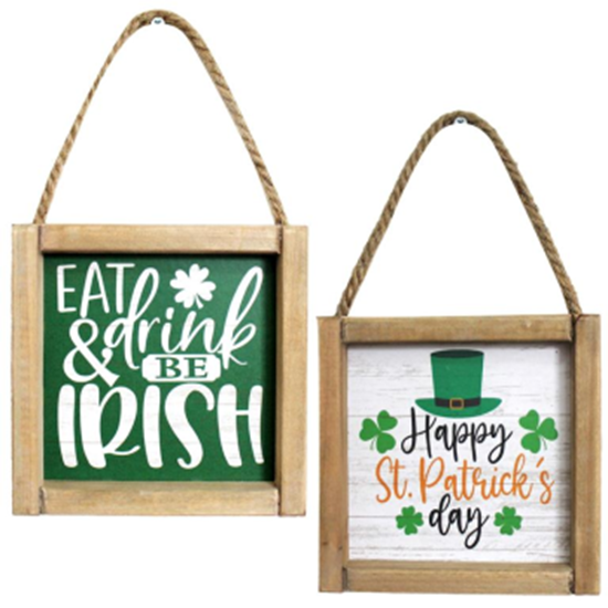 Picture of DECOR - ST PAT'S MDF SQUARE PLAQUE