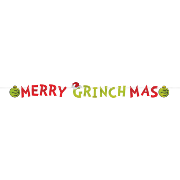 Image de DECOR - MERRY GRINCHMAS FOIL LETTER BANNER
