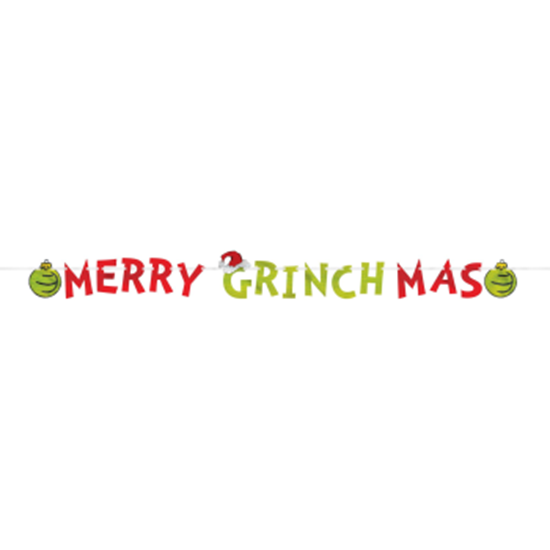 Picture of DECOR - MERRY GRINCHMAS FOIL LETTER BANNER