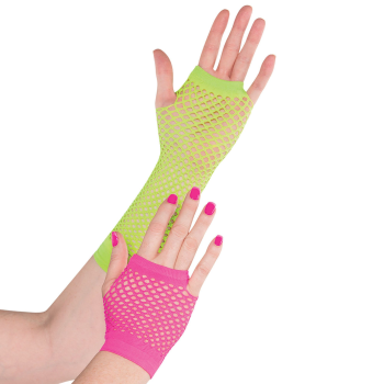 Picture of 80'S NEON FISHNET GLOVES