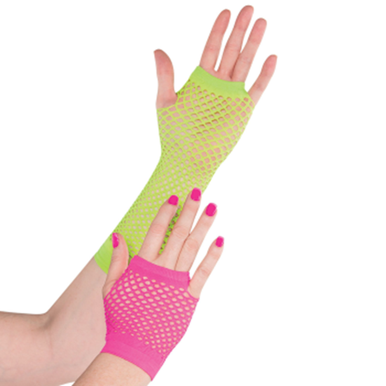 Image sur 80'S NEON FISHNET GLOVES