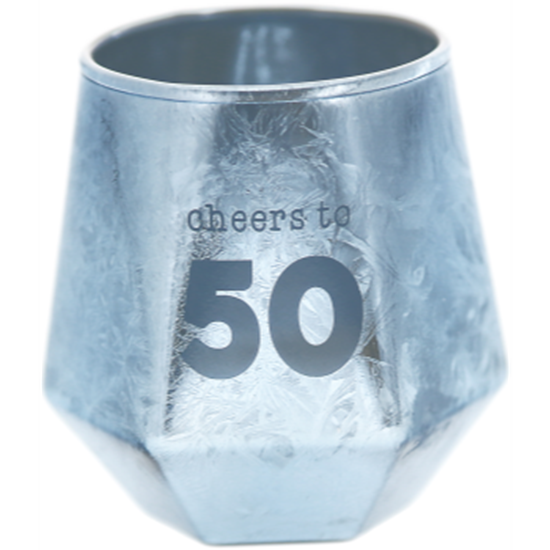 Image sur 50th - 3oz  GEOMETRIC SHOT GLASS