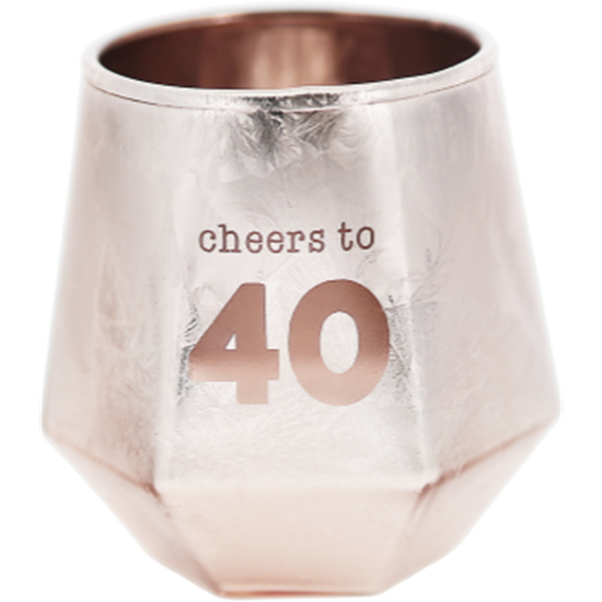 Picture of 40th - 3oz  GEOMETRIC SHOT GLASS
