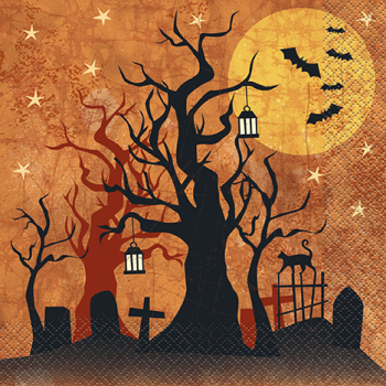 Picture of FULL MOON HALLOWEEN LUNCHEON NAPKINS