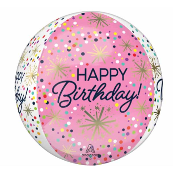 Image de HAPPY BIRTHDAY CONFETTI SPRINKLE ORBZ BALLOON 