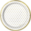 Image de ELEGANT GOLD FOIL DOTS 7" PLATES