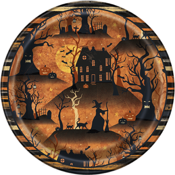 Picture of FULL MOON HALLOWEEN 7" PLATES