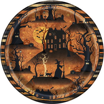 Image de FULL MOON HALLOWEEN 7" PLATES