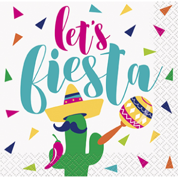 Image de LET'S FIESTA BEVERAGE NAPKINS