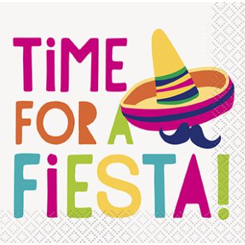 Picture of TIME FOR A FIESTA BEVERAGE NAPKINS