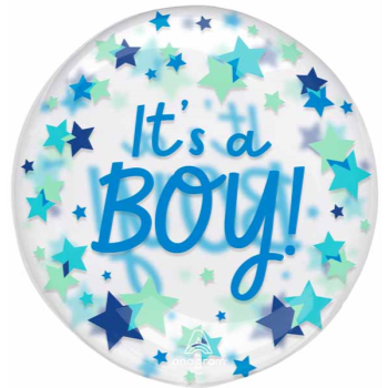Picture of IT'S A BOY STARS CLEARZ  BALLOON 