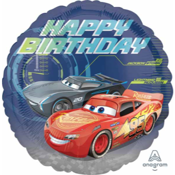 Image de 18" FOIL - CARS - HAPPY BIRTHDAY