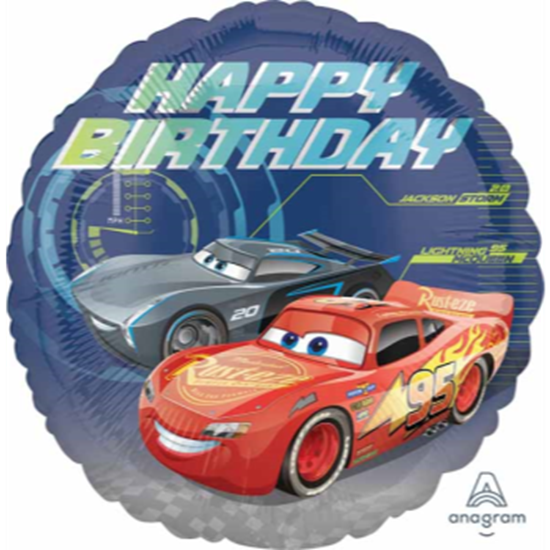 Image sur 18" FOIL - CARS - HAPPY BIRTHDAY