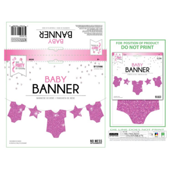 Picture of DECOR - PINK ONESIE BANNER