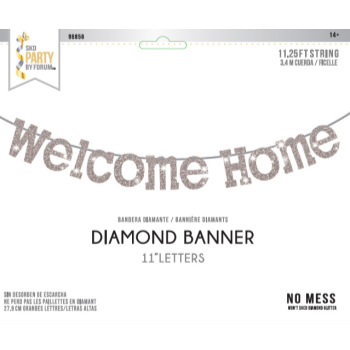 Picture of DECOR - WELCOME HOME SILVER BANNER