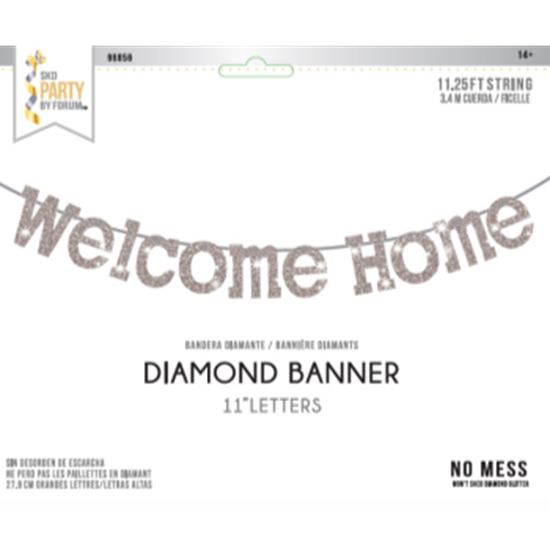 Image sur DECOR - WELCOME HOME SILVER BANNER
