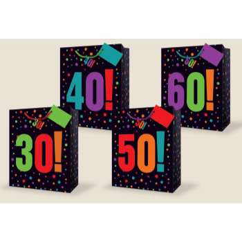 Image de ASSORTED - AGE IS JUST A NUMBER LARGE GIFT BAG