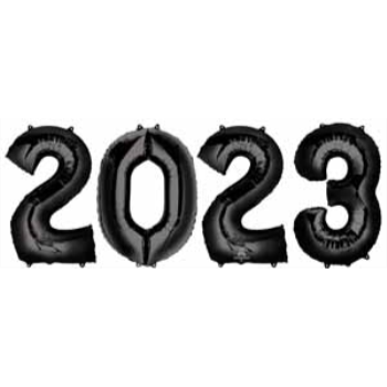 Image de 40" 2023 SET - BLACK - INCLUDES HELIUM