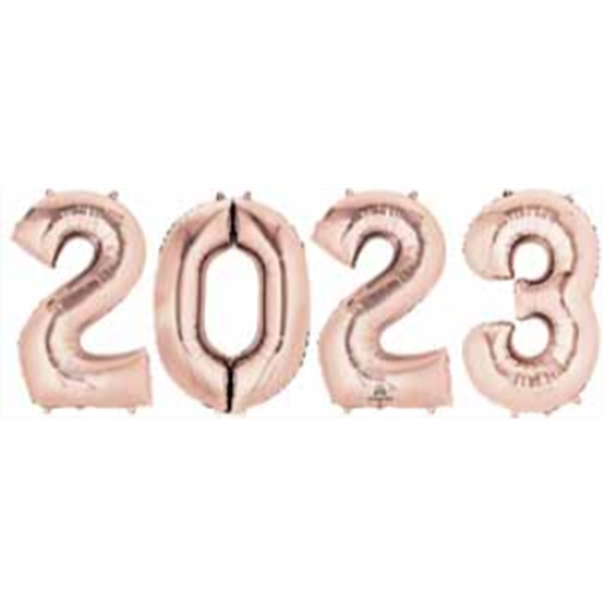 Image sur 40" 2023 SET - ROSE GOLD - INCLUDES HELIUM