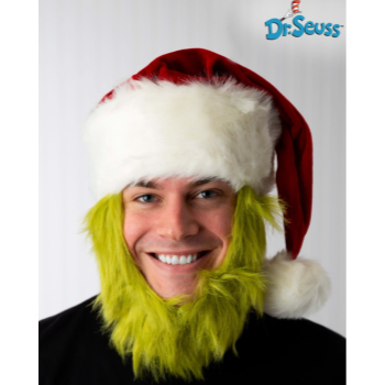 Image de THE GRINCH PLUSH HAT WITH BEARD