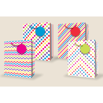 Image de ASSORTED - BASIC BOLD PATTERN LARGE GIFT BAG