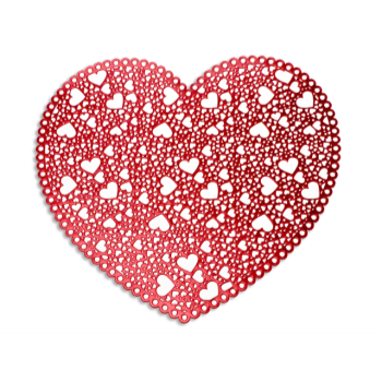 Image de TABLEWARE - VINYL HEART PLACEMATS 15"