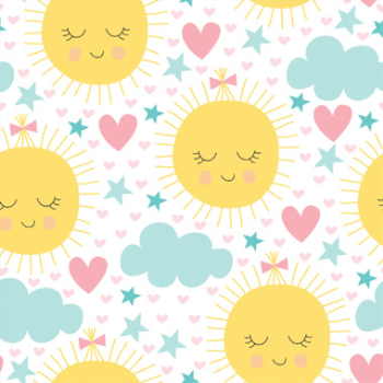 Picture of GIFT WRAP ROLL - BABY SUNSHINE PATTERN 