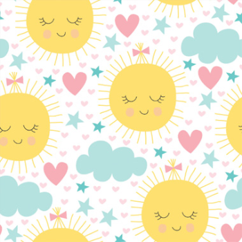 Image de GIFT WRAP ROLL - BABY SUNSHINE PATTERN 