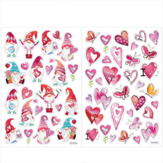 Picture of DECOR - VALENINE'S DAY POP UP FOIL STICKERS