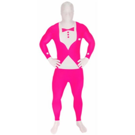 Image sur MORPHSUIT ADULT - LARGE - GLOW TUX - PINK