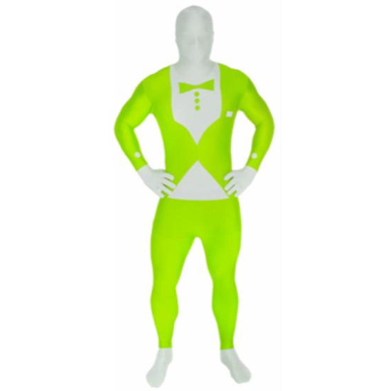 Image sur MORPHSUIT ADULT - XLARGE - GLOW TUX - GREEN