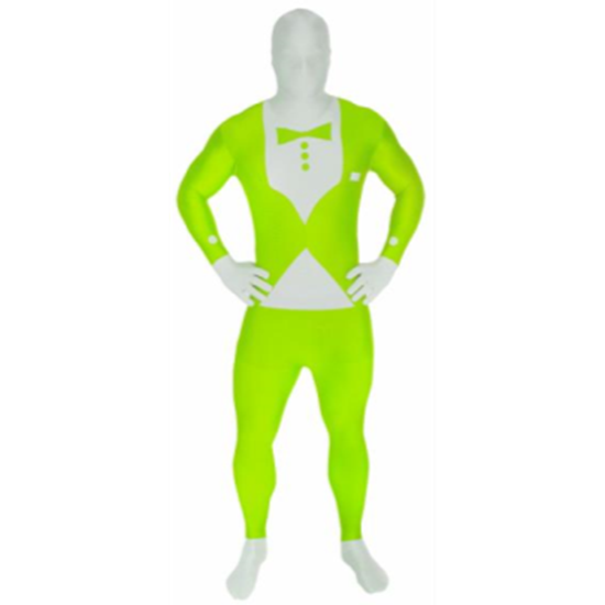 Picture of MORPHSUIT ADULT - LARGE - GLOW TUX - GREEN