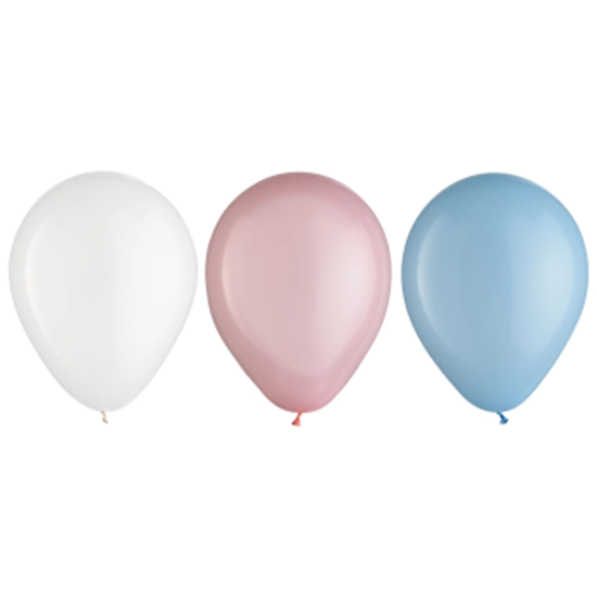 Image sur 11" GENDER REVEAL ASSORTED LATEX BALLOONS